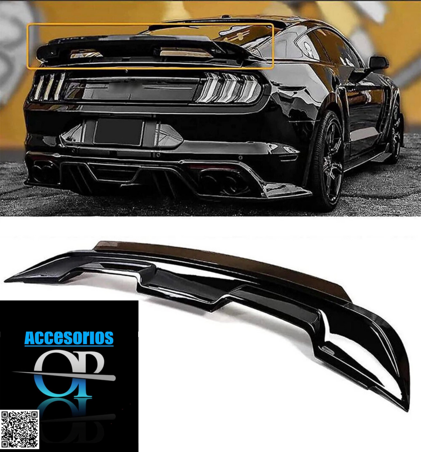 Spoiler GT500 Mustang 2015-2023 🔥