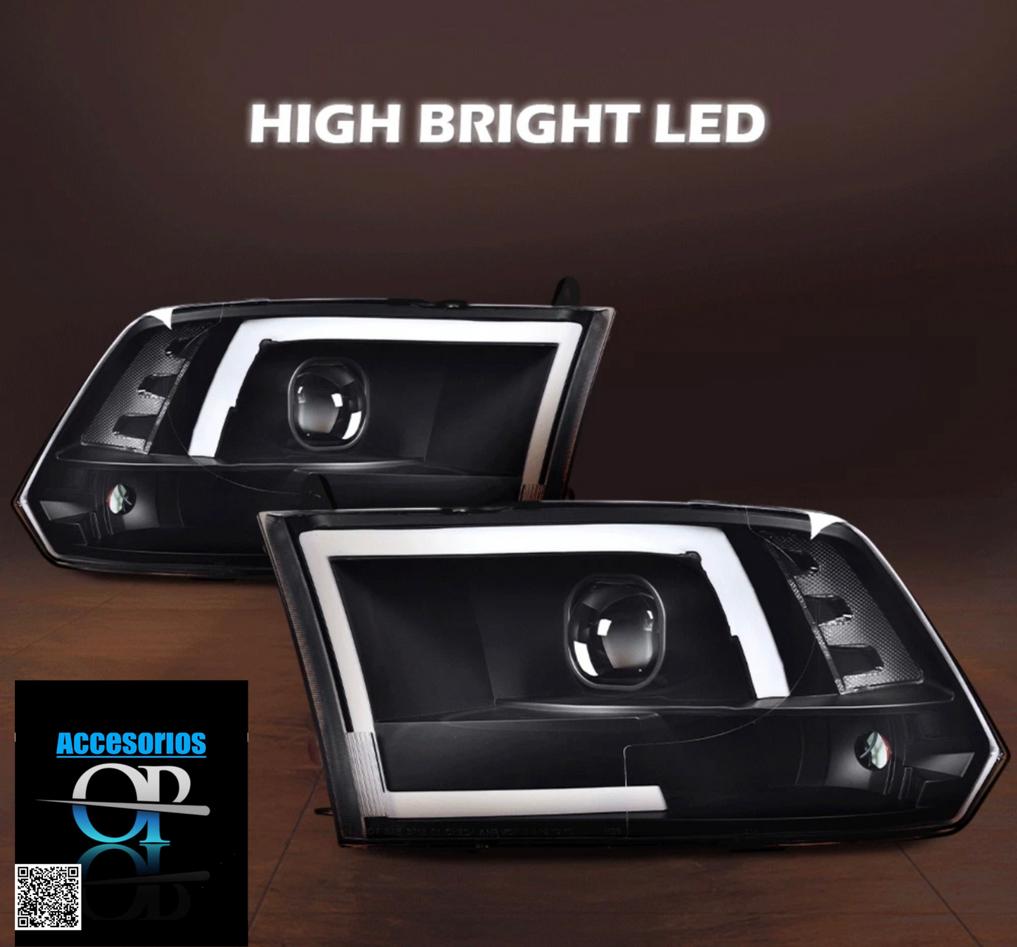 Headlights Dodge Ram 2009-2018