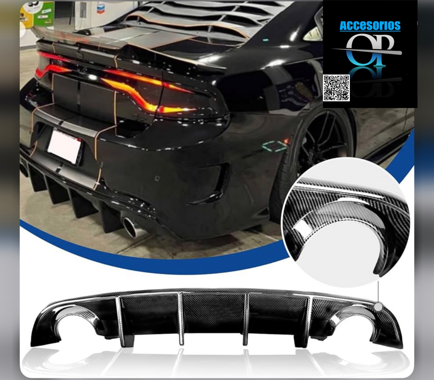 Diffuser Dodge Charger 2015-2023🔥