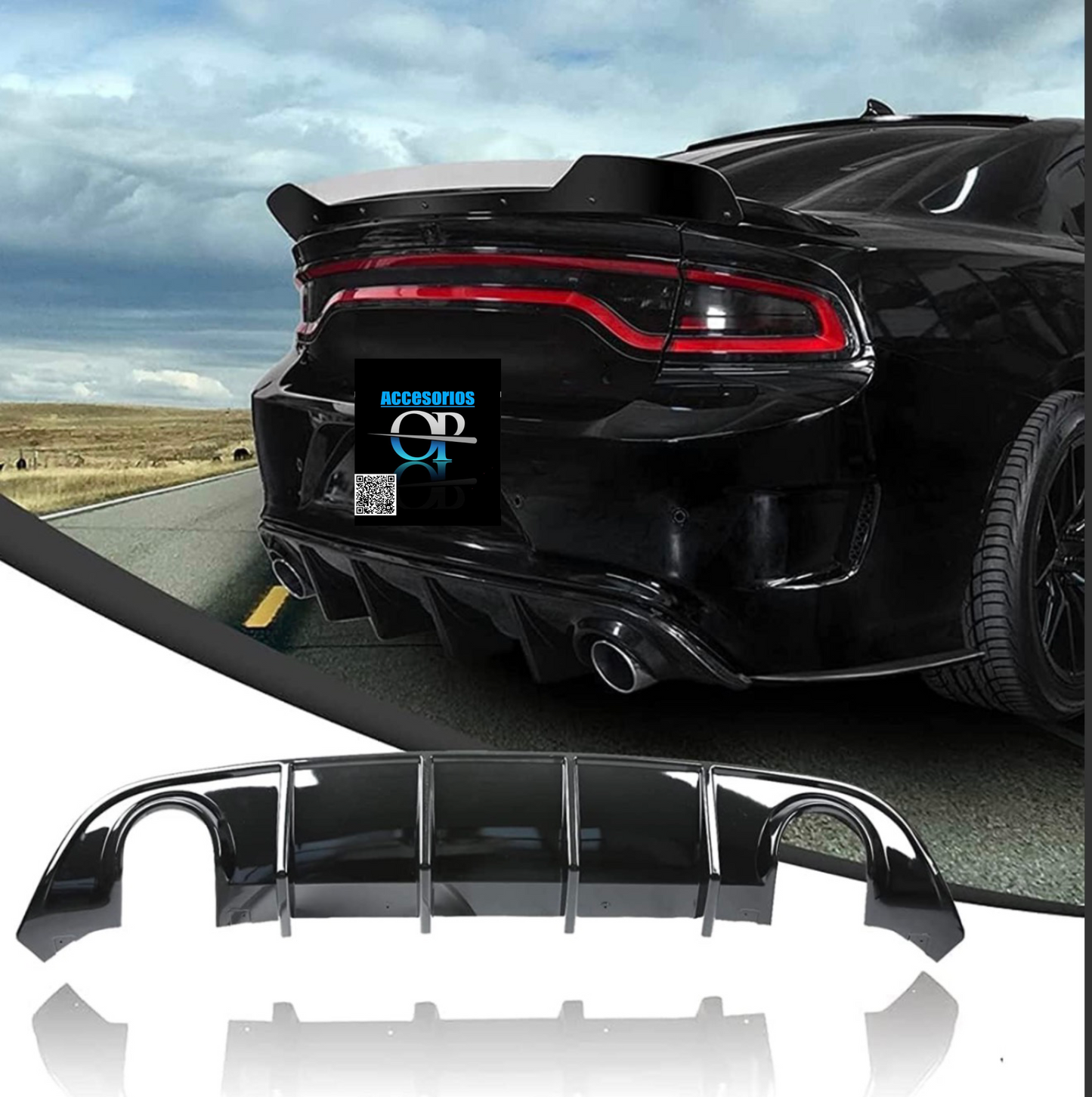 Diffuser Dodge Charger 2015-2023🔥