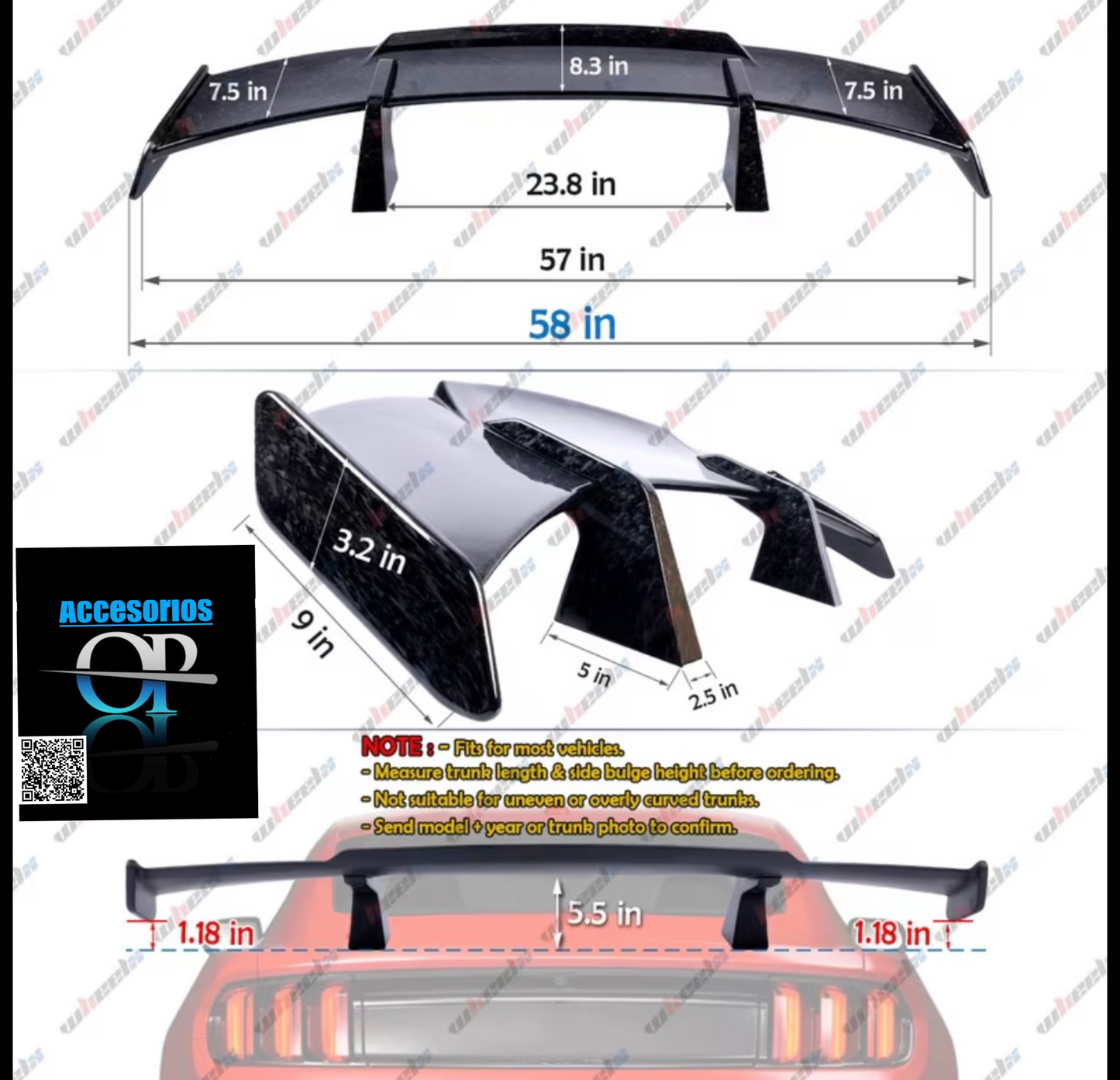 Spoiler Moderno para carro 🚘